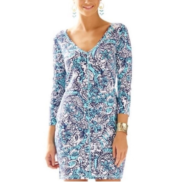 Lilly Pulitzer Juliet Dress in Hippy Hippy Shake | SMALL - Picture 2 of 10
